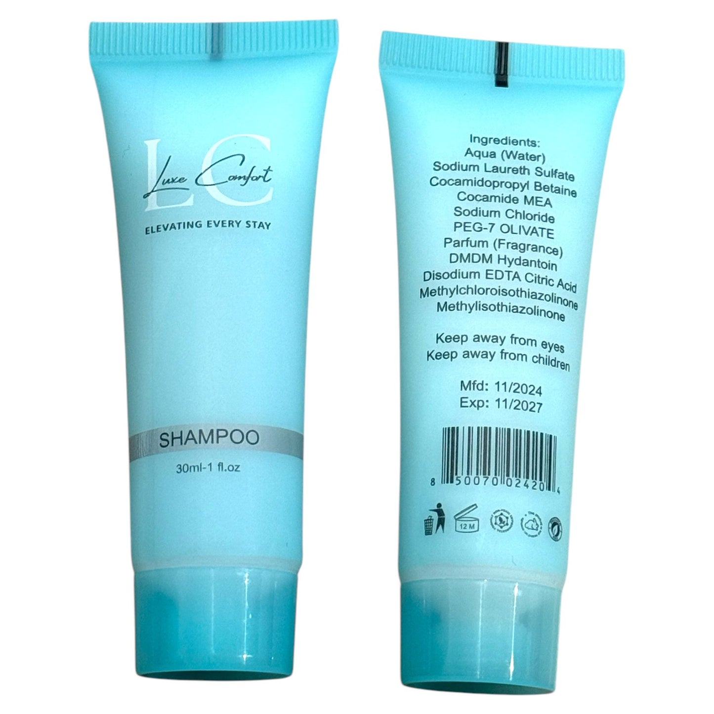 Luxe Comfort Travel Size Shampoo
